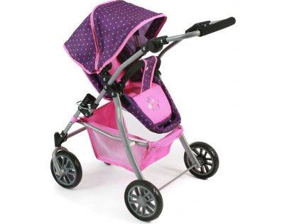 Bayer Chic Kočárek pro panenky Speedy Dots purple pink
