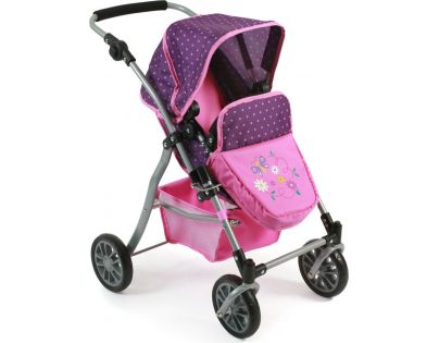 Bayer Chic Kočárek pro panenky Speedy Dots purple pink