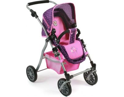 Bayer Chic Kočárek pro panenky Speedy Dots purple pink
