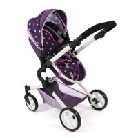 Bayer Chic Kombinovaný kočárek pro panenky 3v1 LIA Stars Purple 4