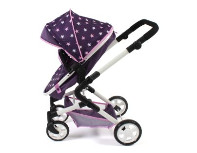 Bayer Chic Kombinovaný kočárek pro panenky 3v1 LIA Stars Purple