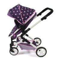 Bayer Chic Kombinovaný kočárek pro panenky 3v1 LIA Stars Purple 5
