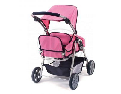 Bayer Chic Kočárek pro panenky Buggy - Pink checker