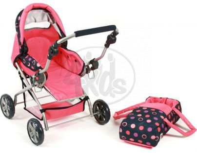 Bayer Chic Kočárek pro panenky Piccolina - Corallo