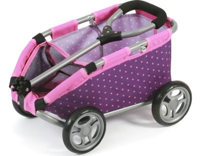 Bayer Chic Vozík Skipper - Dots purple pink