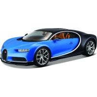 Bburago Plus Bugatti Chiron modrá 1:18