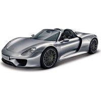 Bburago Porsche 918 Spyder Metallic šedá 1 : 24