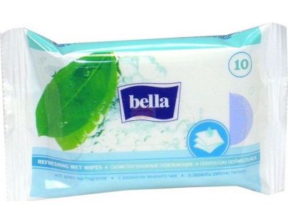 Bella osvěžující vlhčené ubrousky s vůní zeleného čaje á 10ks