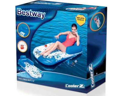 Bestway Nafukovací křeslo na vodu modrobílé