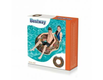 Bestway Nafukovací kruh Donut 107 cm hnědý