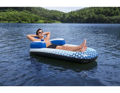 Bestway Nafukovací lehátko Indigo Wave 191 x 107 cm - Poškozený obal