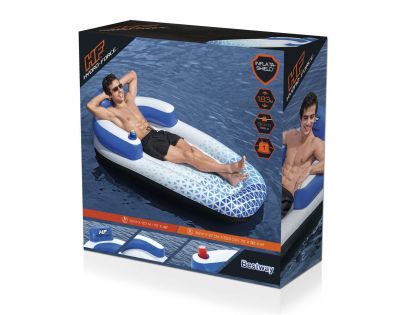 Bestway Nafukovací lehátko Indigo Wave 191 x 107 cm - Poškozený obal