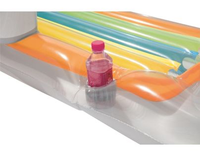 Bestway Nafukovací lehátko s opěrkou 161 x 84 cm šedé