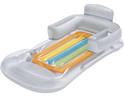 Bestway Nafukovací lehátko s opěrkou 161 x 84 cm šedé