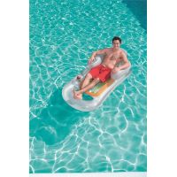 Bestway Nafukovací lehátko s opěrkou 161 x 84 cm šedé 4