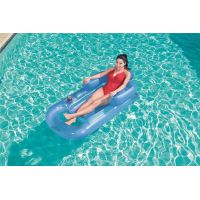 Bestway Nafukovací lehátko s opěrkou 161 x 84 cm modré 2