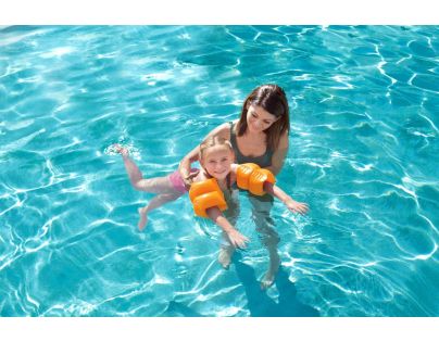 Bestway Rukávky nafukovací jednobarevné oranžové 20 x 20 cm