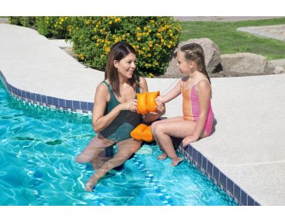 Bestway Rukávky nafukovací jednobarevné oranžové 20 x 20 cm