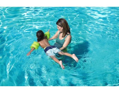 Bestway Rukávky nafukovací jednobarevné zelené 20 x 20 cm