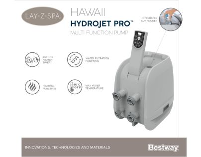 Bestway Vířivka LAY-Z-SPA Hawaii HydroJet Pro
