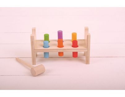 Bigjigs Baby Dřevěná zatloukačka