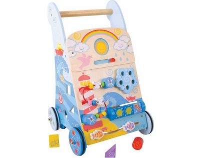 Bigjigs Baby Dřevěné aktivní chodítko moře