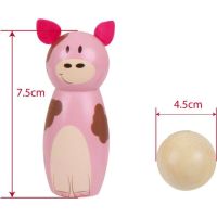 Bigjigs Toys Dřevěné kuželky farma - Poškozený obal 3