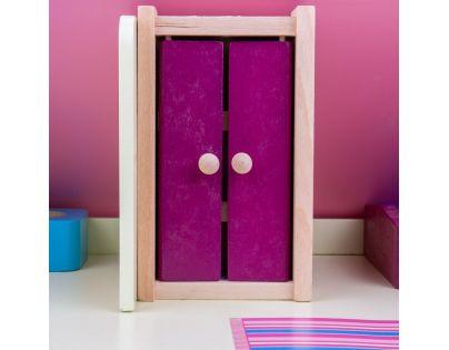 Bigjigs Toys Dřevěný nábytek do domečku pro panenky