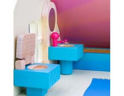 Bigjigs Toys Dřevěný nábytek do domečku pro panenky