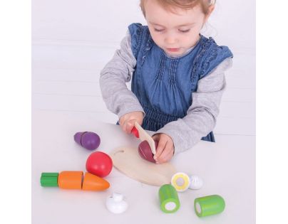 Bigjigs Toys Krájení zeleniny v krabičce