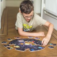 Bigjigs Toys Kulaté podlahové puzzle Sluneční soustava 50 dílků 4