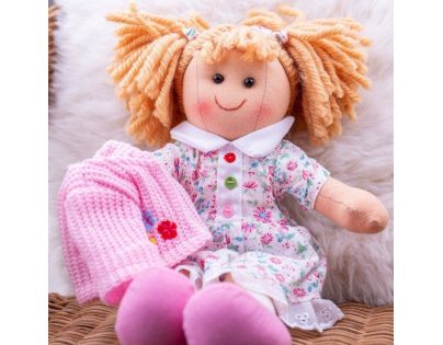 Bigjigs Toys Látková panenka Poppy 28 cm