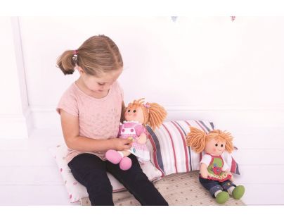 Bigjigs Toys Látková panenka Poppy 28 cm