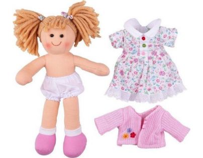 Bigjigs Toys Látková panenka Poppy 28 cm