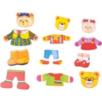 Bigjigs Toys Puzzle oblékací Medvědí rodinka 72 dílků 4