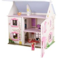 Bigjigs Toys Růžový domek pro panenky 2