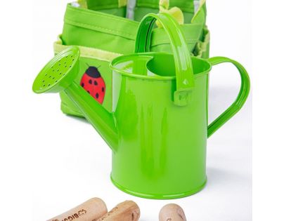 Bigjigs Toys Zahradní set nářadí v plátěné tašce zelený
