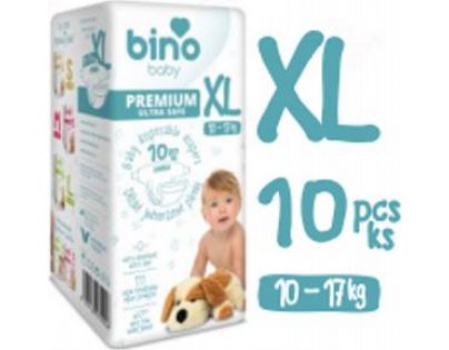 Bino Baby Premium Pleny vel. XL 10-17kg 6x10 ks s dárkem