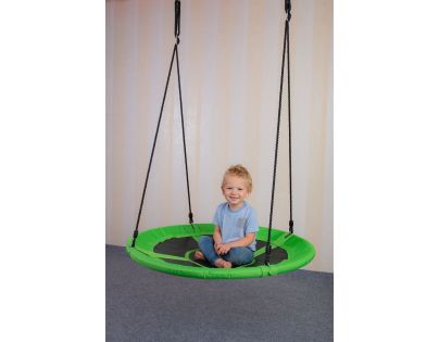 Bino Dětská houpací kruhová rohož zelená 100 cm - Poškozený obal