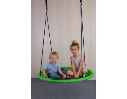 Bino Dětská houpací kruhová rohož zelená 100 cm - Poškozený obal