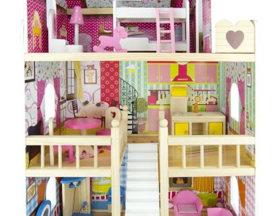 Bino Domeček s nábytkem 17ks - Poškozený obal