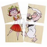 Bino 13150 - Dřevěné mini puzzle Křemílek a Vochomůrka 4