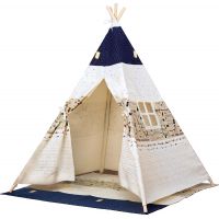 Bino Stan TeePee, béžovo modrý - Poškozený obal