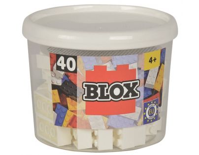 Blox 40 Kostičky bílé