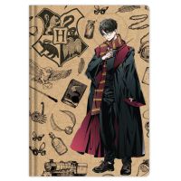 Bluesky Harry Potter Blok s perem Navy & Gold