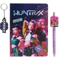 Bluesky K-pop Demon Hunters Dárkový set (blok, pero, klíčenka - Huntrix) 2