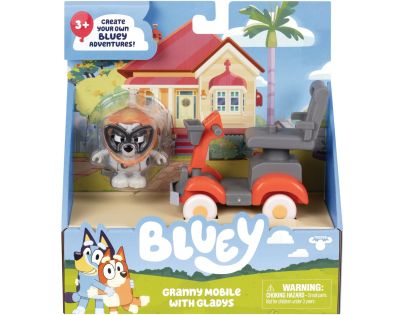 Bluey Babička Muffin a její vozítko Grannie mobile