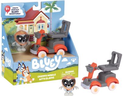 Bluey Babička Muffin a její vozítko Grannie mobile