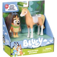 Bluey Chilli a kůň Dragon, sada 2 figurek 2