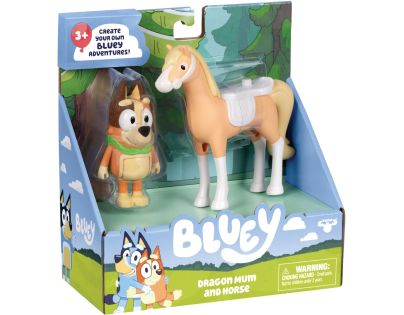 Bluey Chilli a kůň Dragon, sada 2 figurek